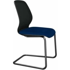 Einrichtungsgeschäft 19 Sedus Besucherstuhl Sedo, Ap-830/004, Freischwinger, Stoff / Netz, Blau / Schwarz