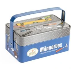 Heidel Geschenkset Männerbox, Metallbox Mit Schokopralinen Mit Milchfüllung