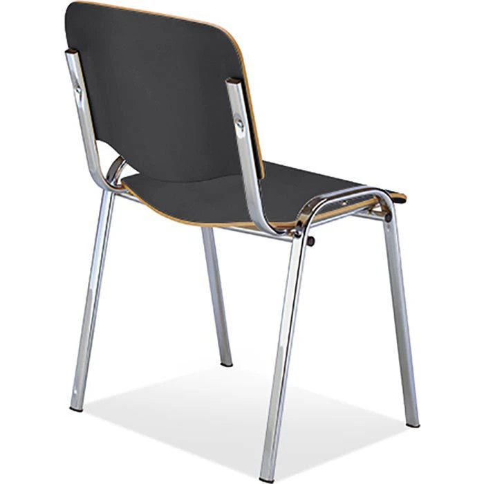 Nowy-Styl Besucherstuhl Iso Wood, Stapelbar, Vierfußstuhl, Holz, Anthrazit, 4 Stück 5 Nowy-Styl Besucherstuhl Iso Wood, Stapelbar, Vierfußstuhl, Holz, Anthrazit, 4 Stück – Bild 3