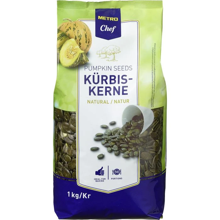 METRO-Chef Kürbiskerne Naturbelassen, Schalenlos, 1000g (1kg) 3 METRO-Chef Kürbiskerne Naturbelassen, Schalenlos, 1000g (1kg)