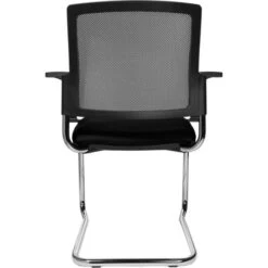 Topstar BtoB 20, Besucherstuhl 2 Stück, Stoff/Netz Schwarz, Freischwinger Stapelbar, Mit Armlehnen -Einrichtungsgeschäft ba04c34a640cae10a7007efd769e466b57b2bb3c besucherstuhl topstar btob 20 chrom stapelbar