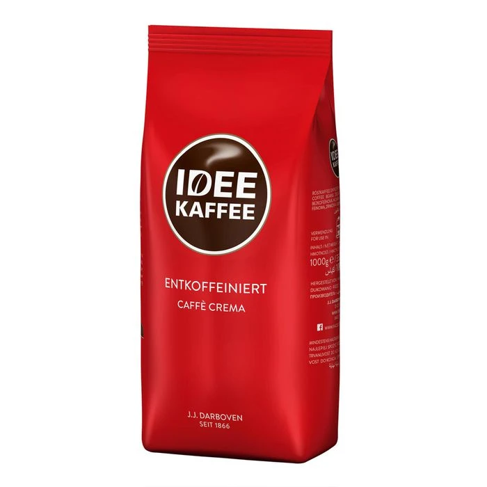 IDEE Kaffee Caffe Crema, Entkoffeiniert, Ganze Bohnen, 1kg 4 IDEE Kaffee Caffe Crema, Entkoffeiniert, Ganze Bohnen, 1kg – Bild 2