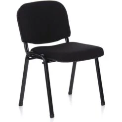 Einrichtungsgeschäft 23 HJh-OFFICE Besucherstuhl XT 600, 704000, Vierfußstuhl, Stoff, Schwarz