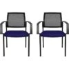 Topstar Besucherstuhl BtoB 10, Stapelbar, Armlehnen Vierfußstuhl Stoff/Netz Blau 2 Stück -Einrichtungsgeschäft ef20898a3eb99a06050bfcd9d6ee778305148fa1 besucherstuhl topstar btob 10 stapelbar