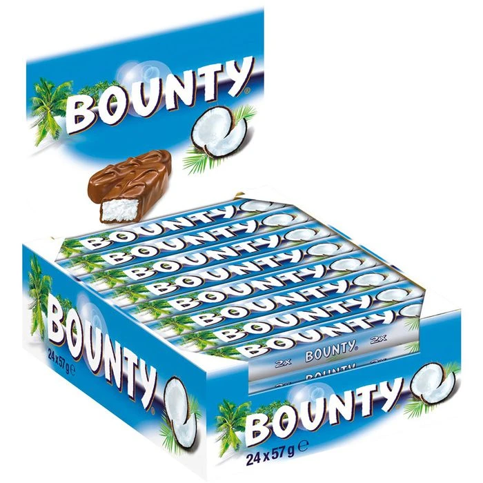 Schokoriegel Bounty 1368g, Je 57g, 24 Riegel 3 Schokoriegel Bounty 1368g, Je 57g, 24 Riegel